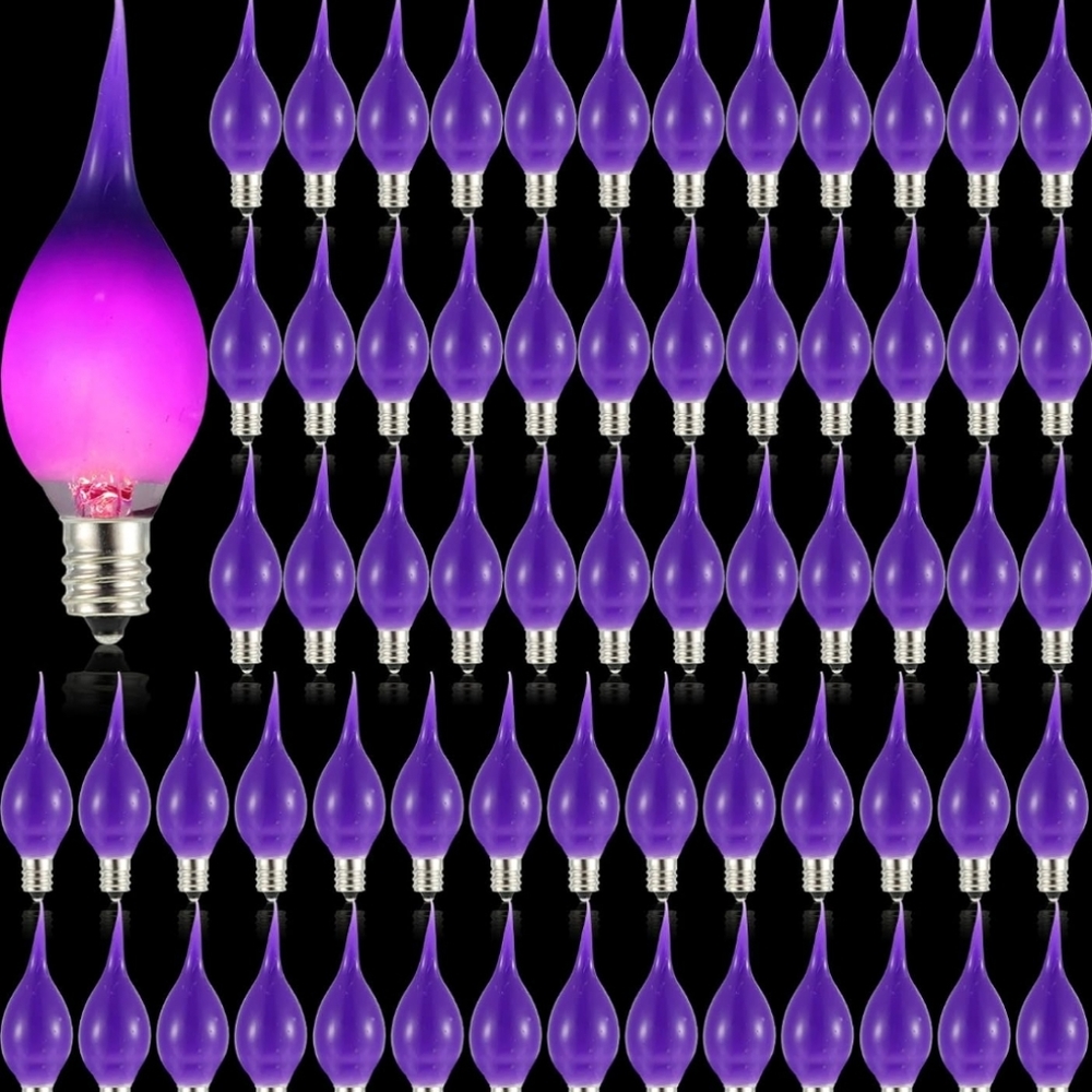 COPY - Retisee 72 Pcs Silicone Dipped Candle Light Bulbs  Replacement 120V part…